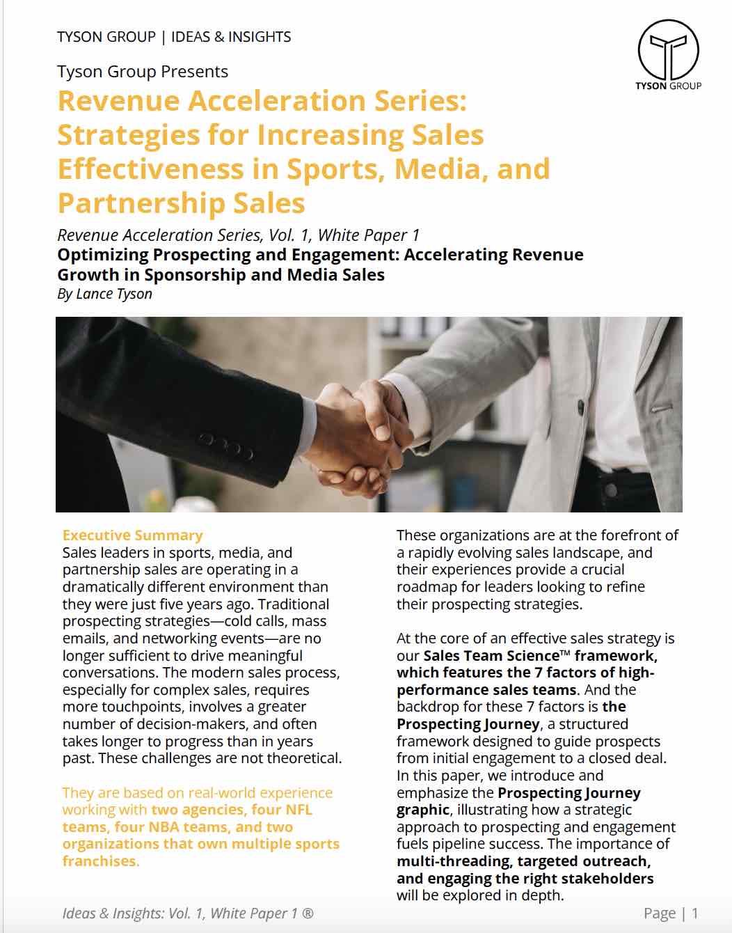 REVENUE ACCELERATION SERIES WHITEPAPER